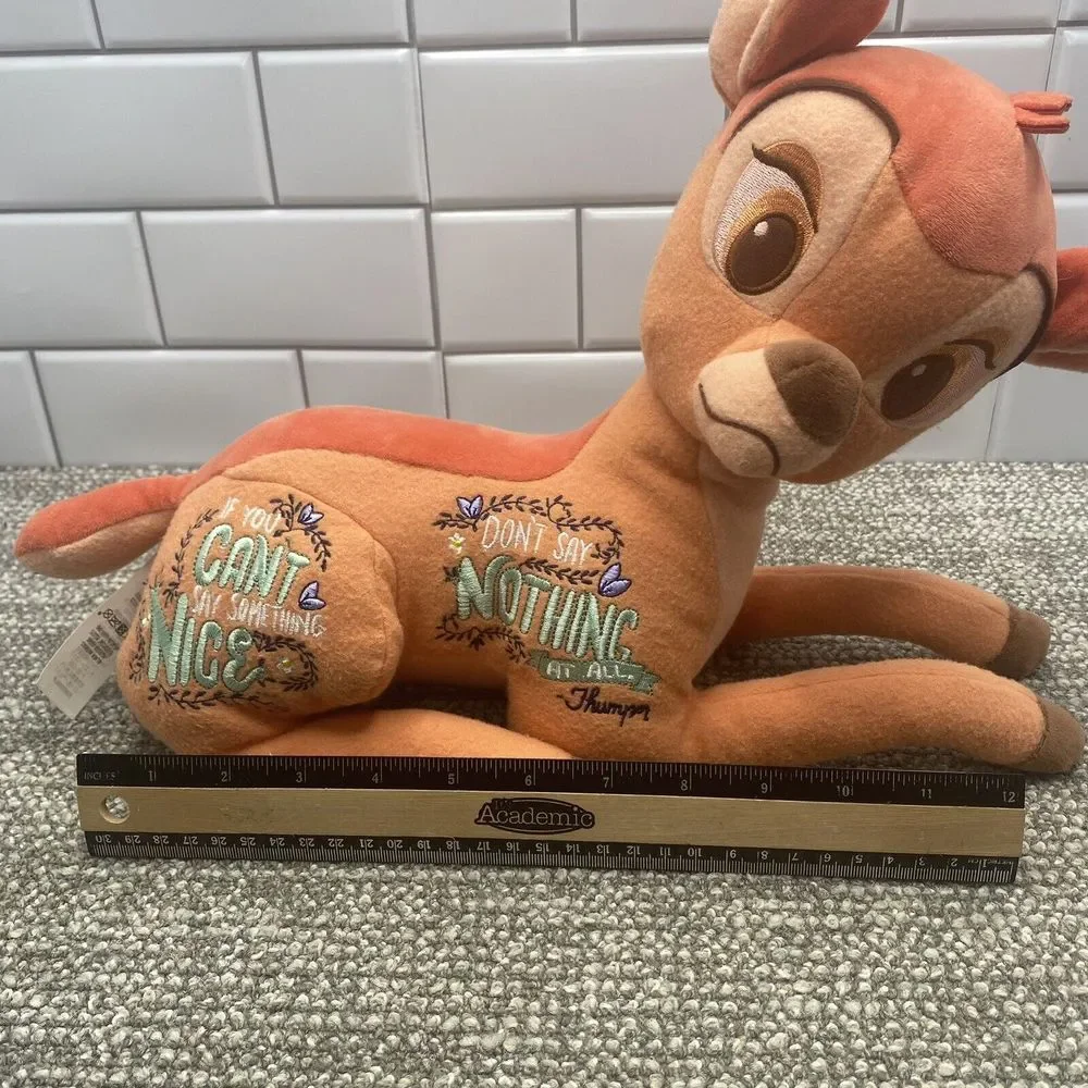 Disney Bambi‎ Plush Wisdom Series 8 Of 12 Embroidery Statement 11 Inch High